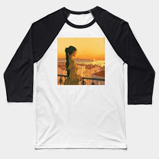 Lisbon sunset 2 Baseball T-Shirt